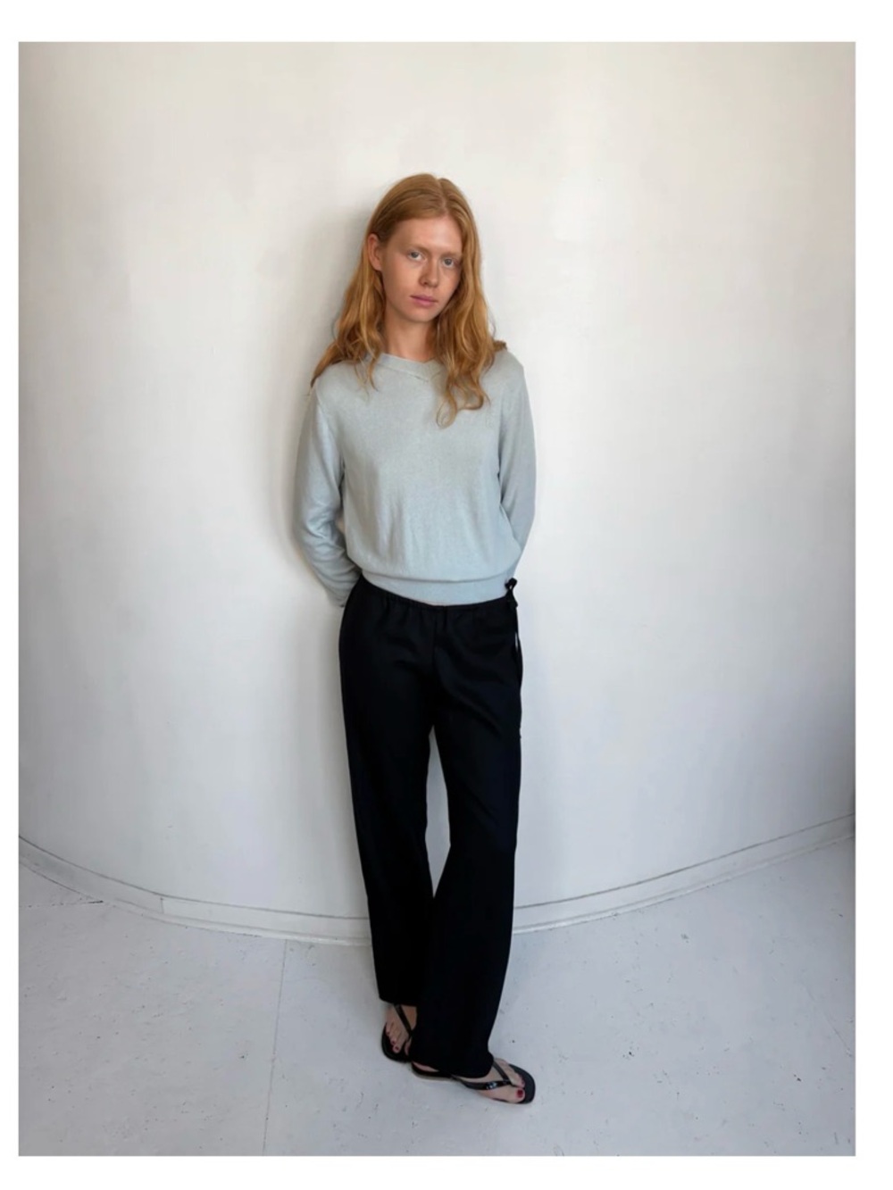 Brooke Callahan wool tie pants size Medium